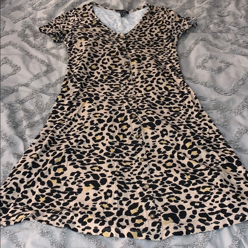 Maternity leopard dress